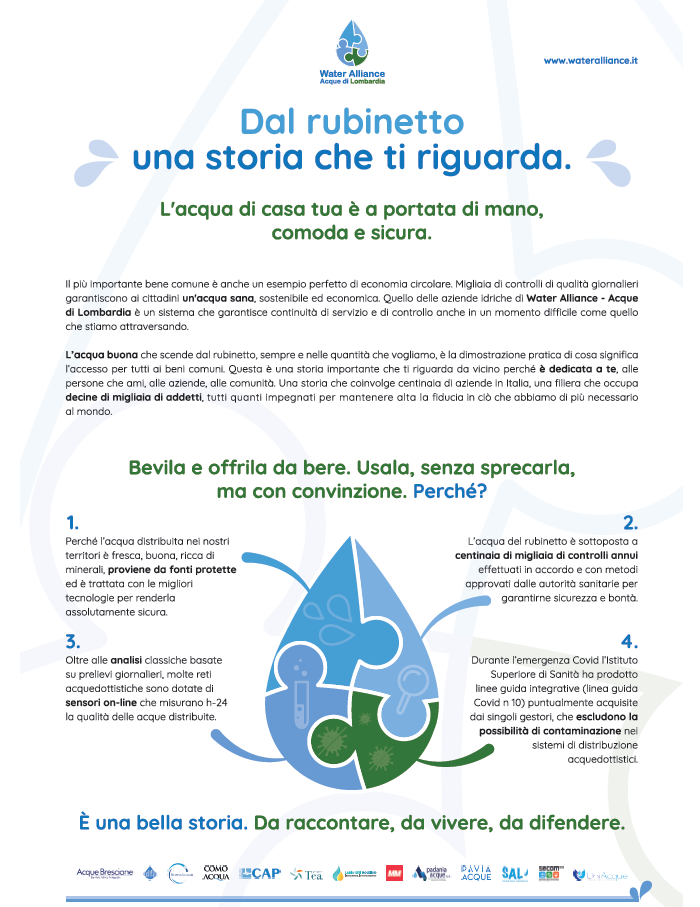 Manifesto acqua Water Alliance